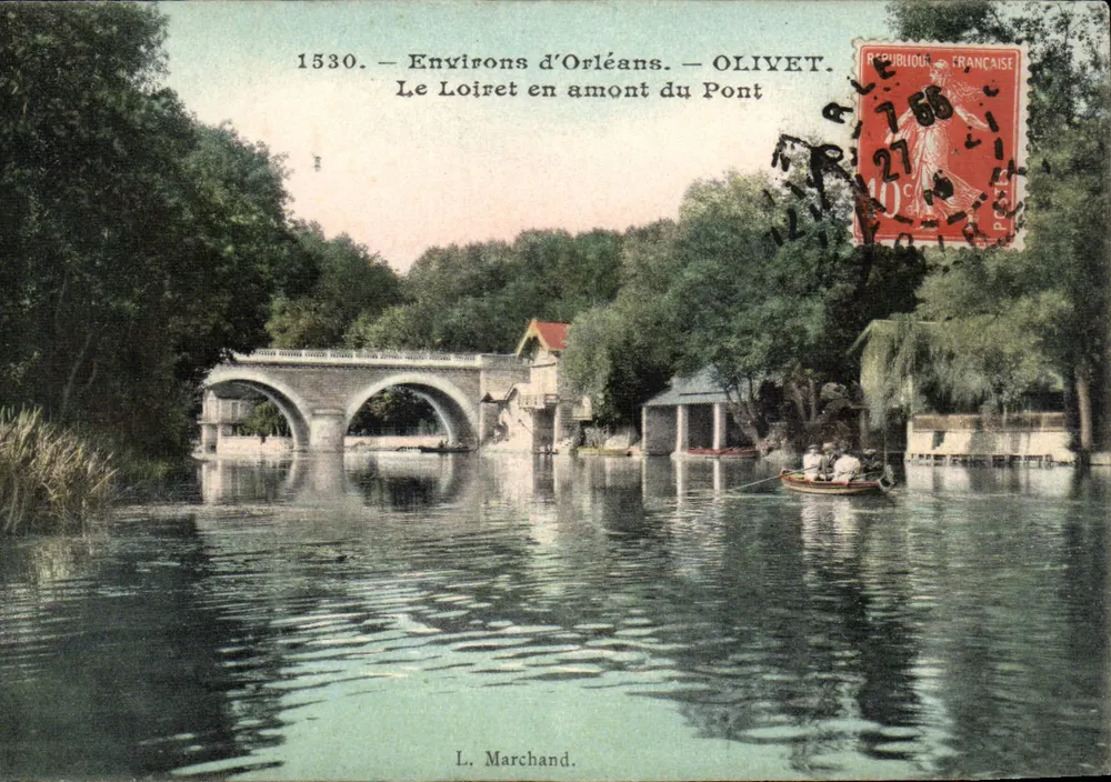 Um Orléans — Der Loiret oberhalb des Brückens — L. Marchand - Vorderseite