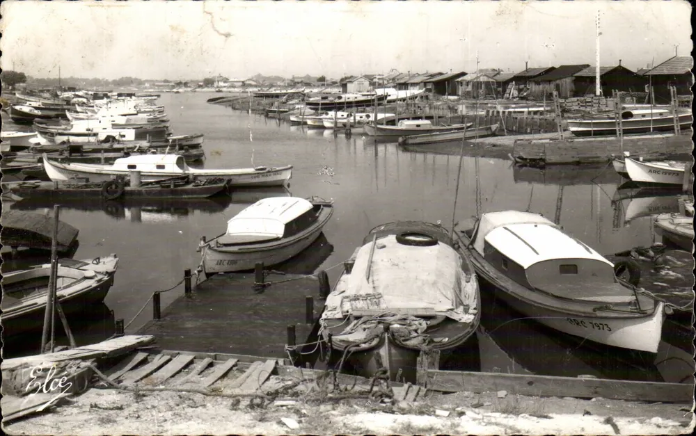 Fischereihafen von Arcachon — Ansicht der Pinassenflottille — Verleger Elce - Vorderseite
