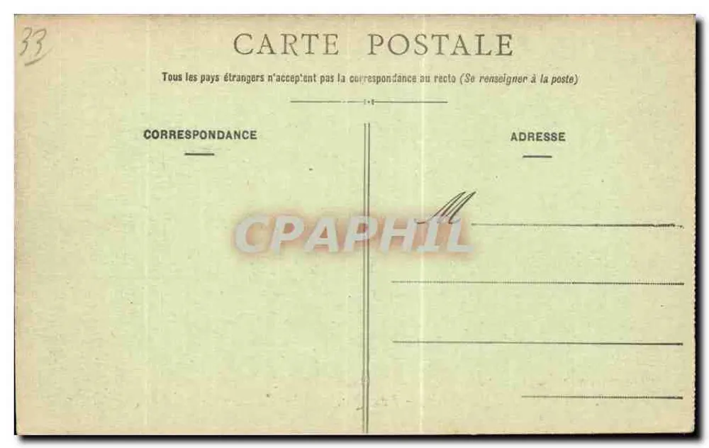 La Réole (Gironde) — Die Quais und die Garonne — Editions des Nouvelles Galeries, n°3 - Rückseite