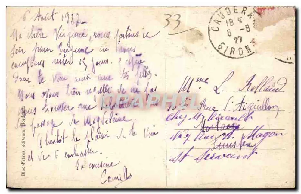 Gauderan (Gironde) — Os Pinhos Francos - BR - Verso