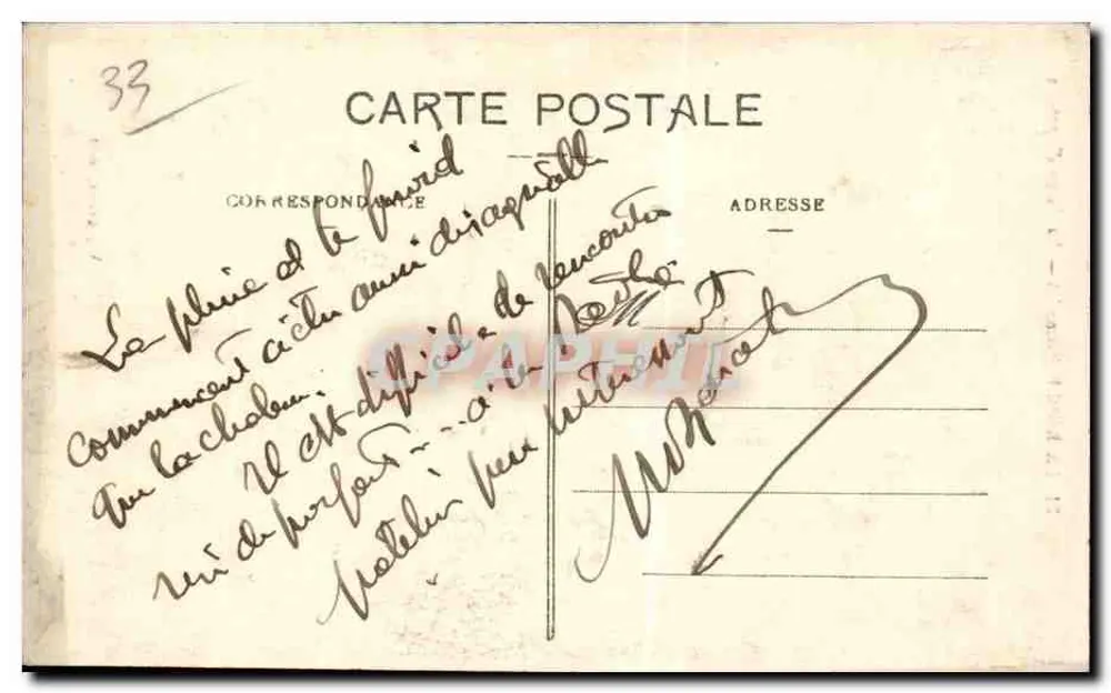 La Réole (Gironde) — Die Sparkasse — Vigouroux, Verlag. - Rückseite