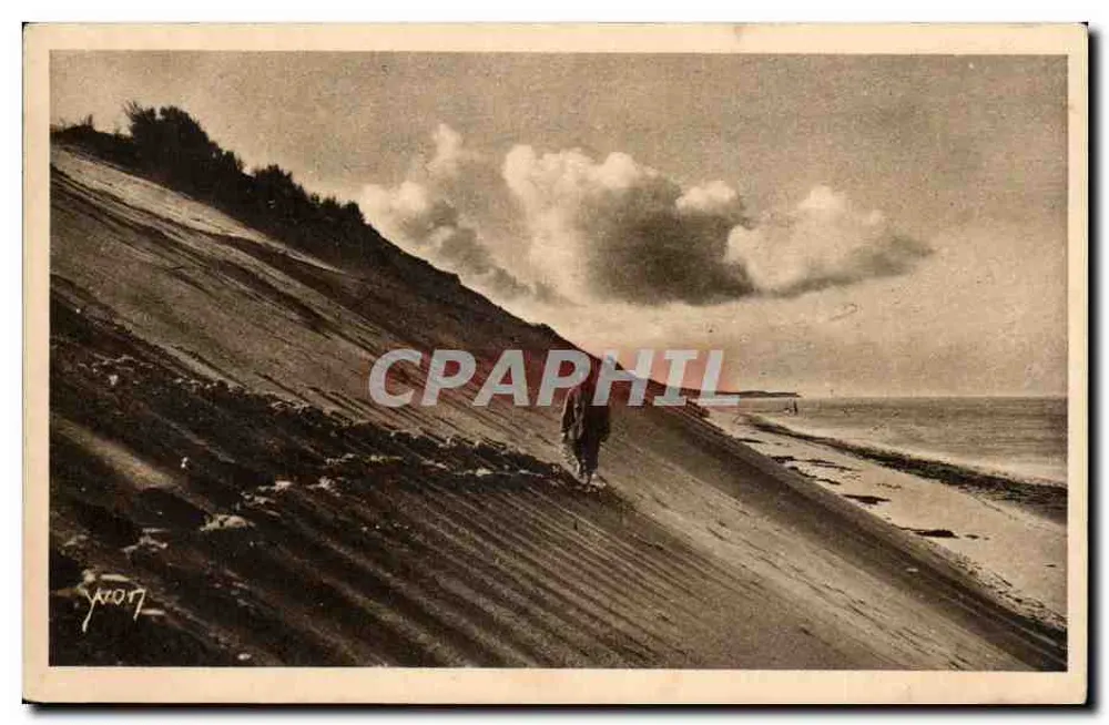 As Dunas de Pilat — Pentes do Sabloney — Os Encantos da Costa de Argent, Mar e Floresta — Edição de Arte YVON, França - Frente