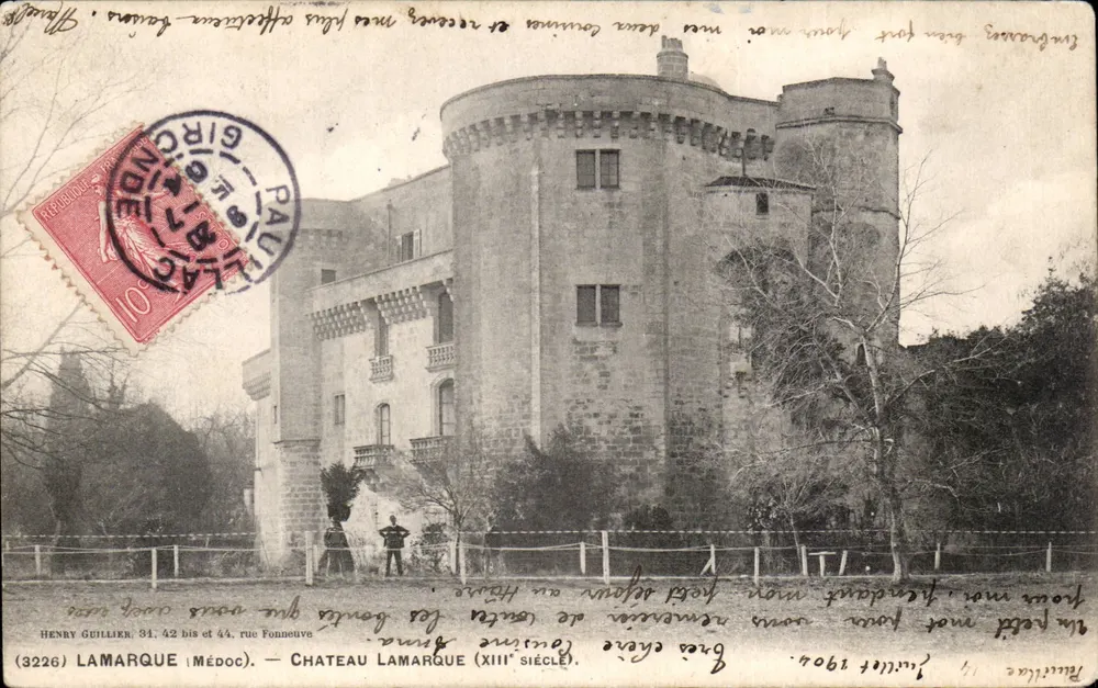 Castelo Lamarque — XIIIº século — Henry Guillier, Médoc - Frente