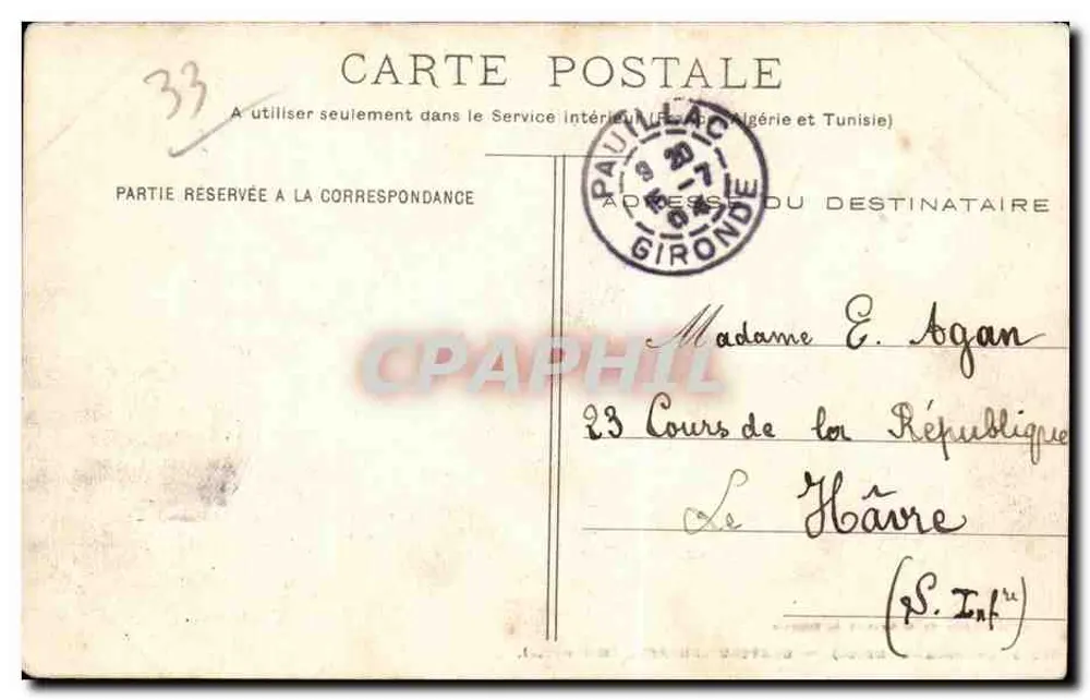 Castelo Lamarque — XIIIº século — Henry Guillier, Médoc - Verso