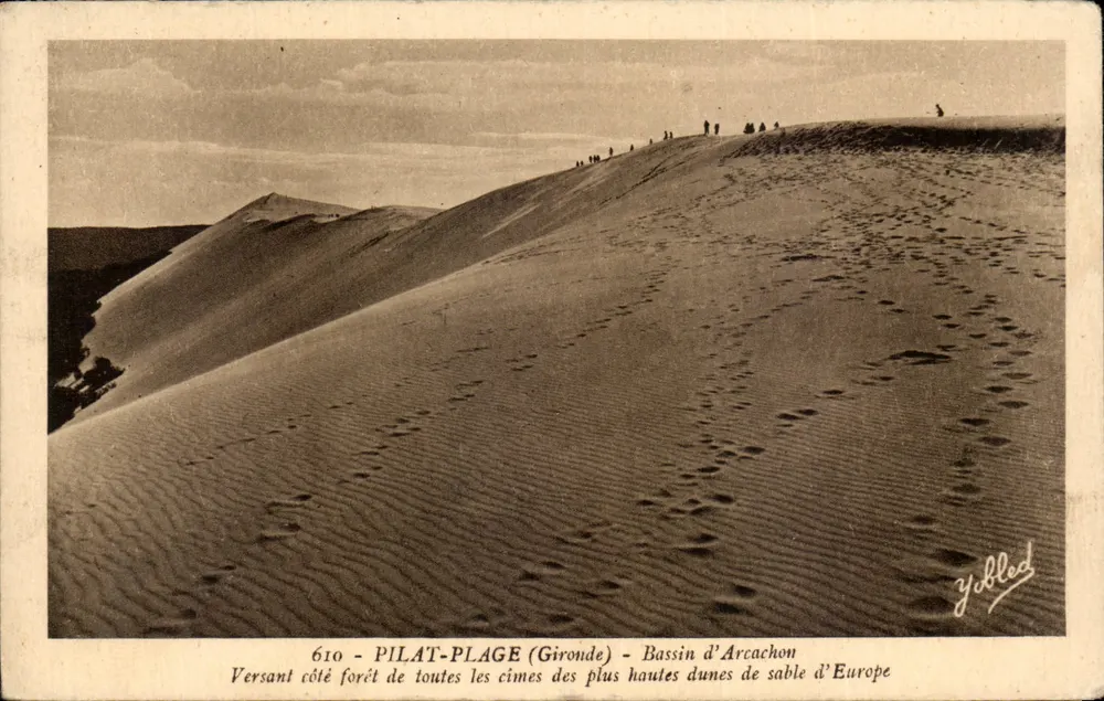 Pilat-Plage (Gironde) — Lago de Arcachon — maiores dunas de areia da Europa — editor Ybbed - Frente