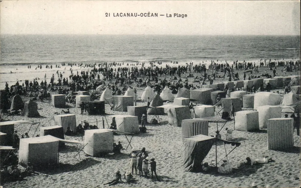 Lacanau-Océan — A Praia — Ed. MOUTIC, Lacanau-Océan - Frente