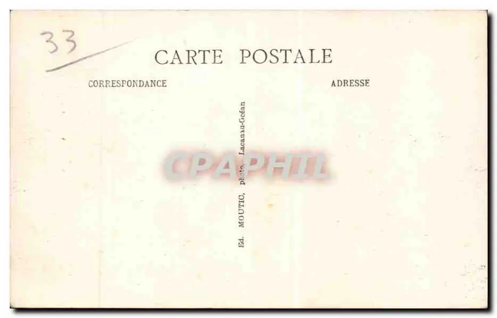 Lacanau-Océan — A Praia — Ed. MOUTIC, Lacanau-Océan - Verso