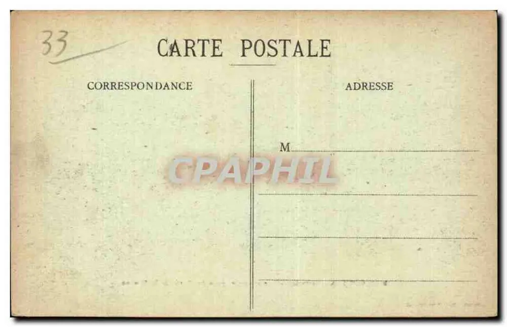 COUTRAS (Gironde) — Allgemeine Ansicht vom Ufer der Dronne — Veuve Henry Goller - Rückseite