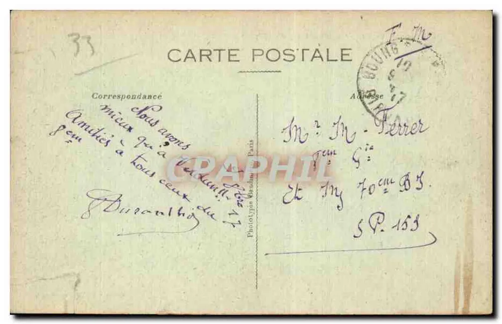 Bourg-sur-Gironde — Mauern der Zitadelle — Fot. J. Durand, Paris - Rückseite
