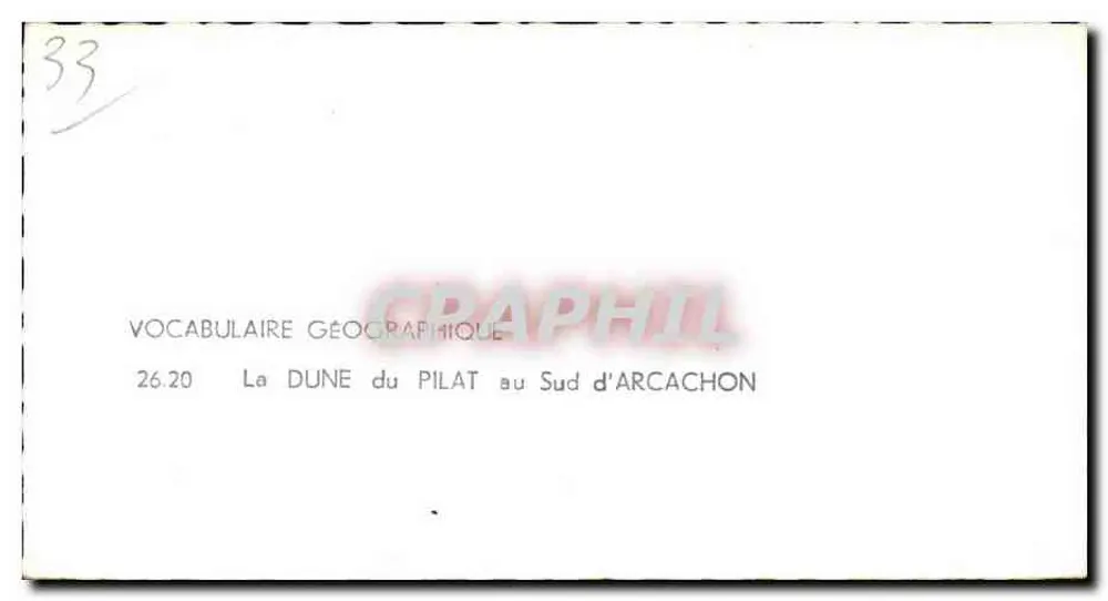 Die Dune du Pilat — Südlich von Arcachon — veröffentlicht von LAPIE - Rückseite