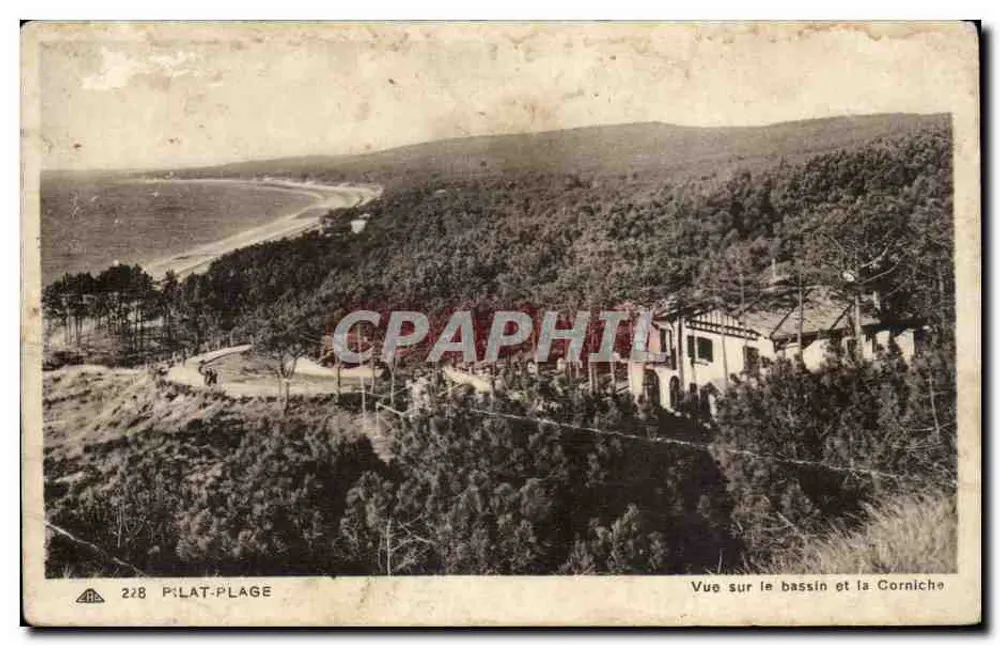 Pilat-Plage — Ansicht des Beckens und der Promenade — Pilat-Plage, Nr. 228 - Vorderseite