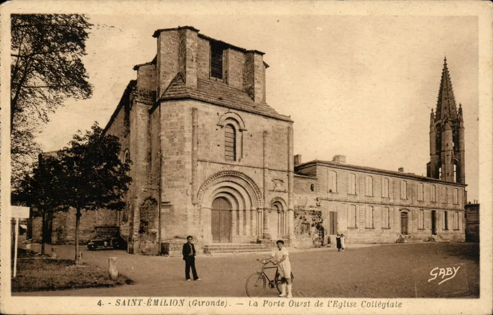 Saint-Émilion (Gironde) — La Porte Ouest de l'Église Collégiale — Édition Gaby - Vorderseite