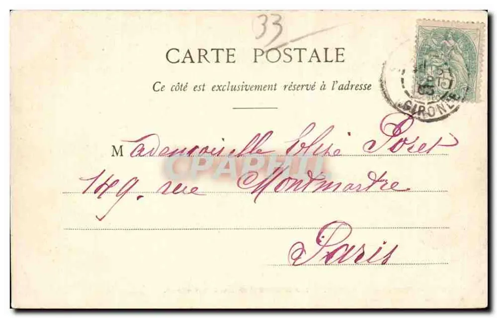 St-Émilion, in der Nähe von Libourne — Die Grandes Murailles (13. Jahrhundert) — Henry Guillier, 31, 42 und 44 rue Fonneuve, Libourne - Rückseite
