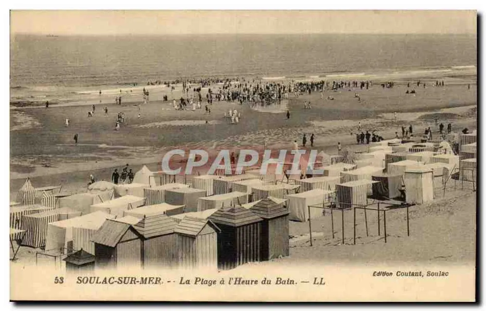 Soulac-sur-Mer — Die Strandpromenade zur Badezeit — Ausgabe Coutant, Soulac - Vorderseite