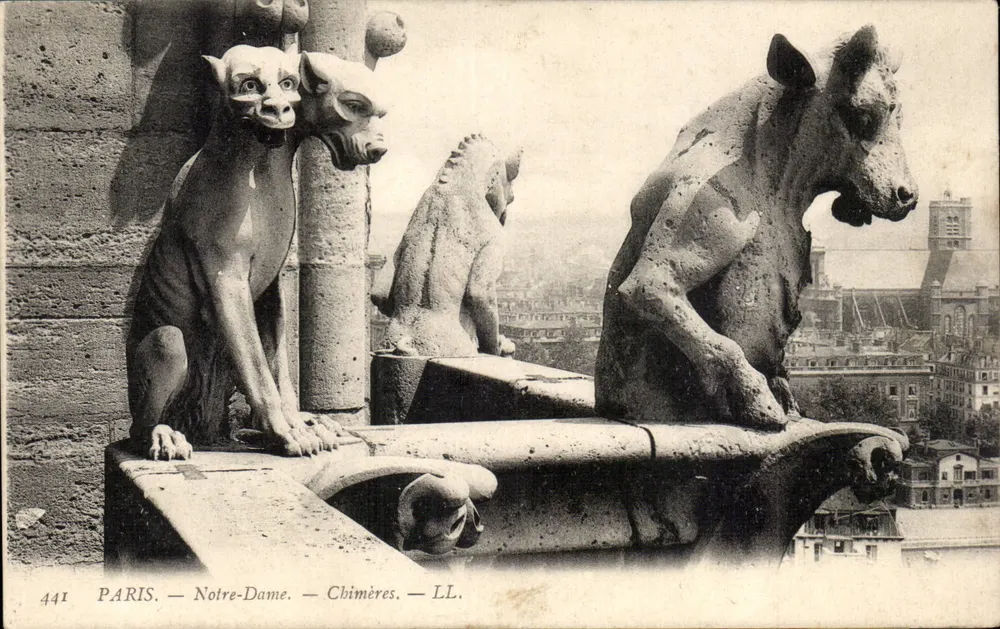 Paris — Notre-Dame — Chimères — LL. — n° 441 - Frente