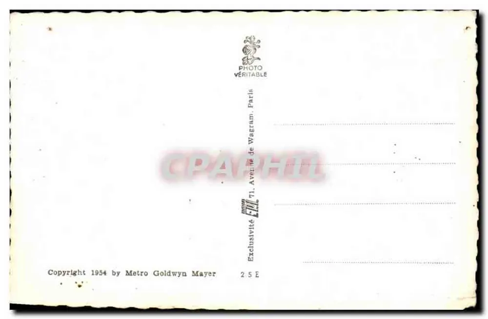 ईस्टर विलियम्स — पोर्ट्रेट — मेट्रो गोल्डविन मेयर, संख्या 429 - पीछे