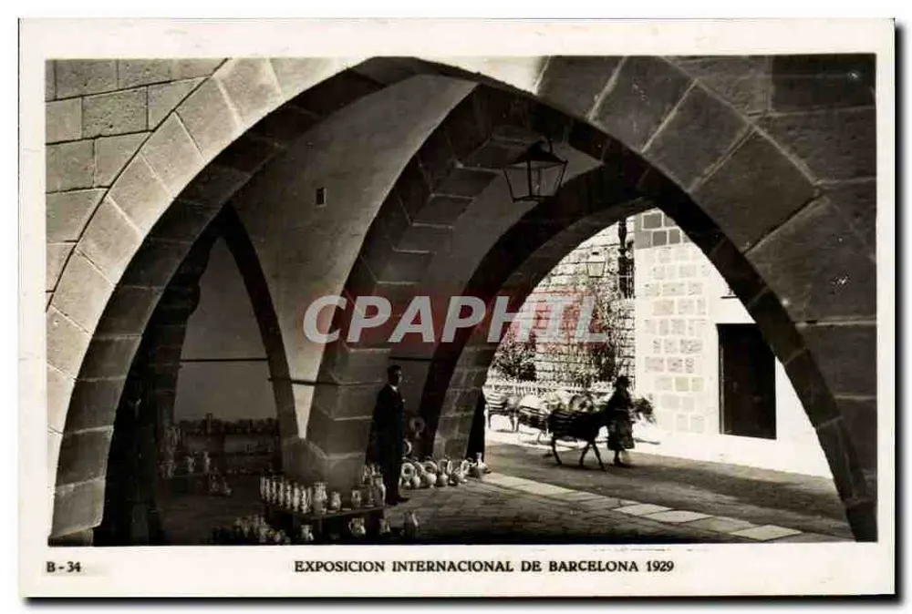 Arches de Sos — Internationale Ausstellung von Barcelona 1929 — Verlag Editorial Fotográfica, Barcelona, n° B-34 - Vorderseite