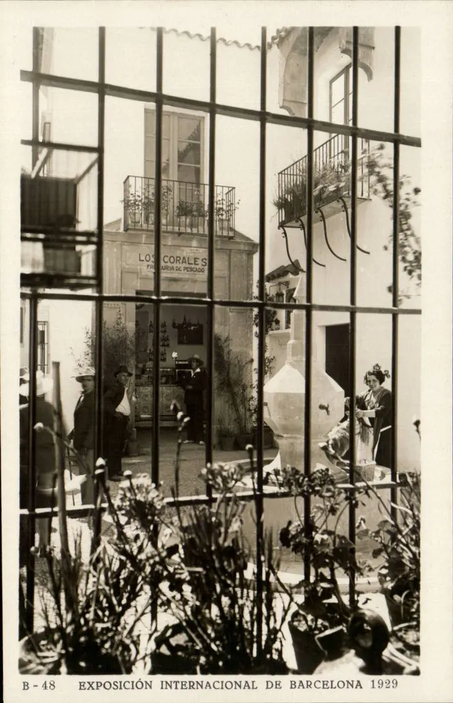 Internationale Ausstellung von Barcelona 1929 — Stand Los Corales — Verlag Editorial Fotográfica, n° B-48 - Vorderseite