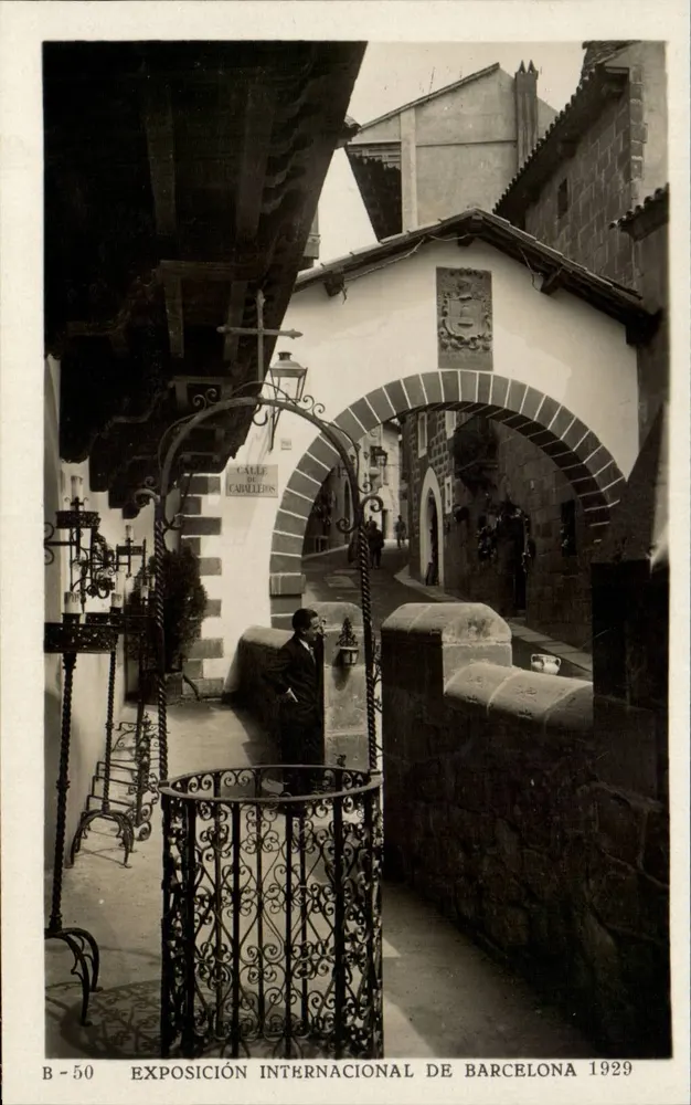 Calle de Caballeros — Internationale Ausstellung von Barcelona 1929 — B-50 — Verlag: Editorial Fotográfica, Barcelona - Vorderseite