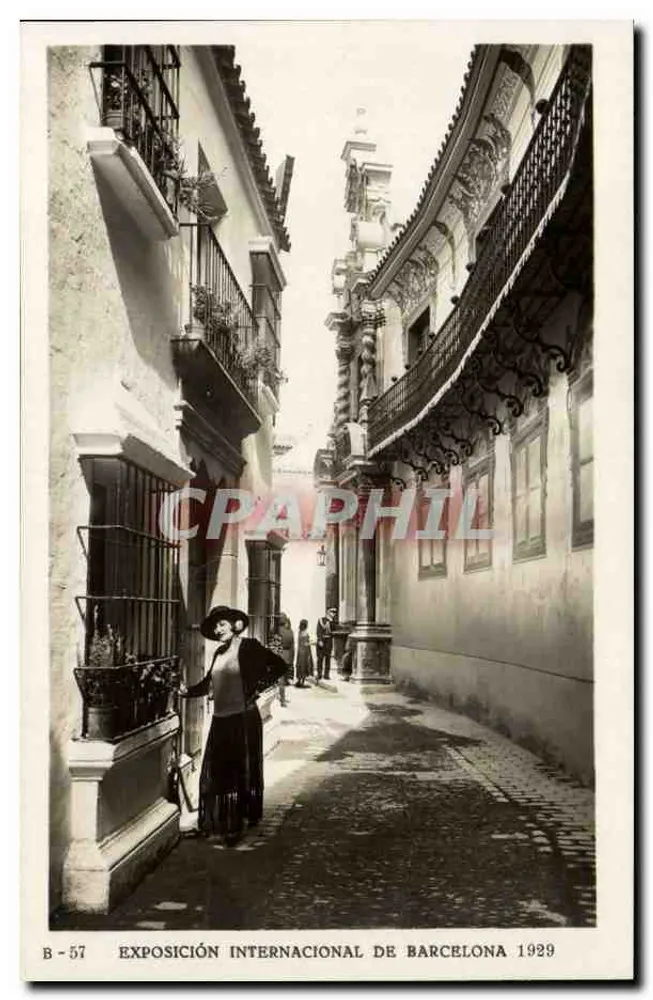 Calle de las Bulas - Palacio de Peñafior — Internationale Ausstellung von Barcelona 1929 — B-57 - Vorderseite