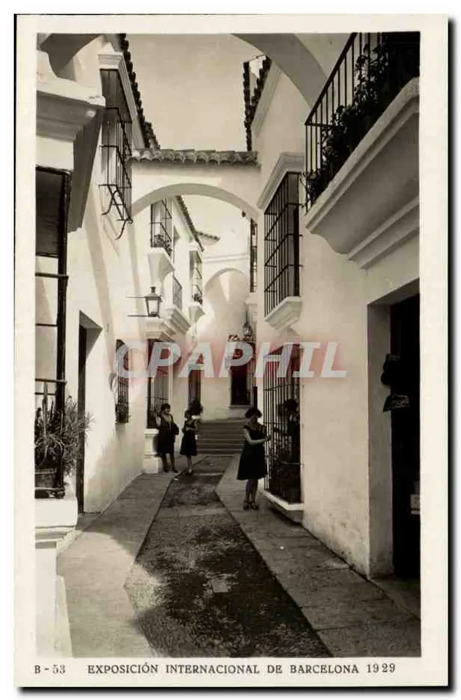 Calle de los Arcos — spanisches Dorf — Editorial Fotográfica Barcelona - Vorderseite