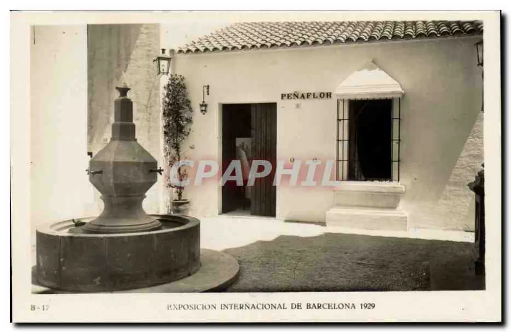 Péñaflor — Internationale Ausstellung von Barcelona 1929 — Verlag: Editorial Fotográfica, Barcelona - Vorderseite