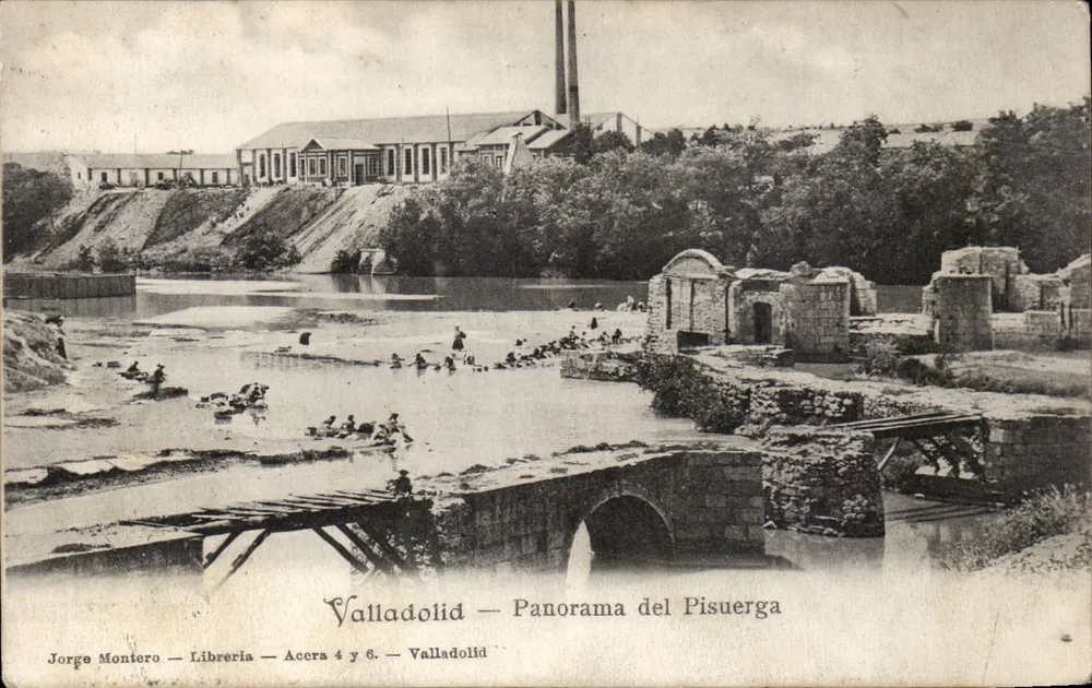 Valladolid — Panorama des Pisuerga — Jorge Montero — Buchhandlung — Acera 4 y 6 — Valladolid - Vorderseite