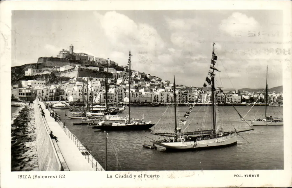Ibiza (Baleares) 82 — Die Stadt und der Hafen — Fot. Viñets - Vorderseite