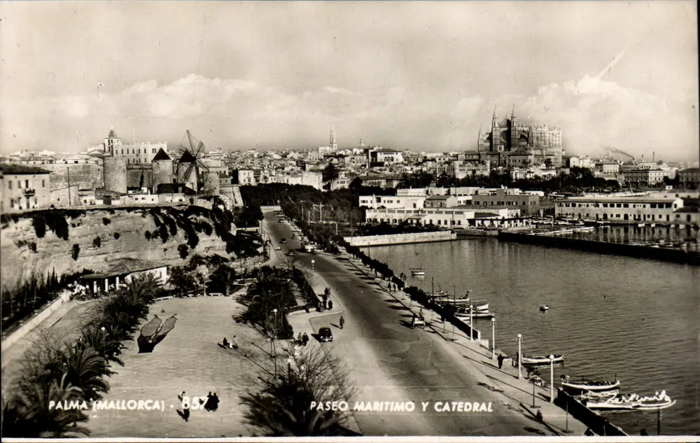 Palma (Mallorca) — Paseo Marítimo und Kathedrale — Taller A. Zerkowitz, Palma - Vorderseite