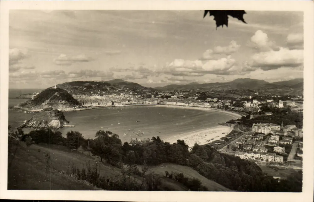 San Sebastián — allgemeine Ansicht vom Monte Igueldo — V. Pradilla - Vorderseite