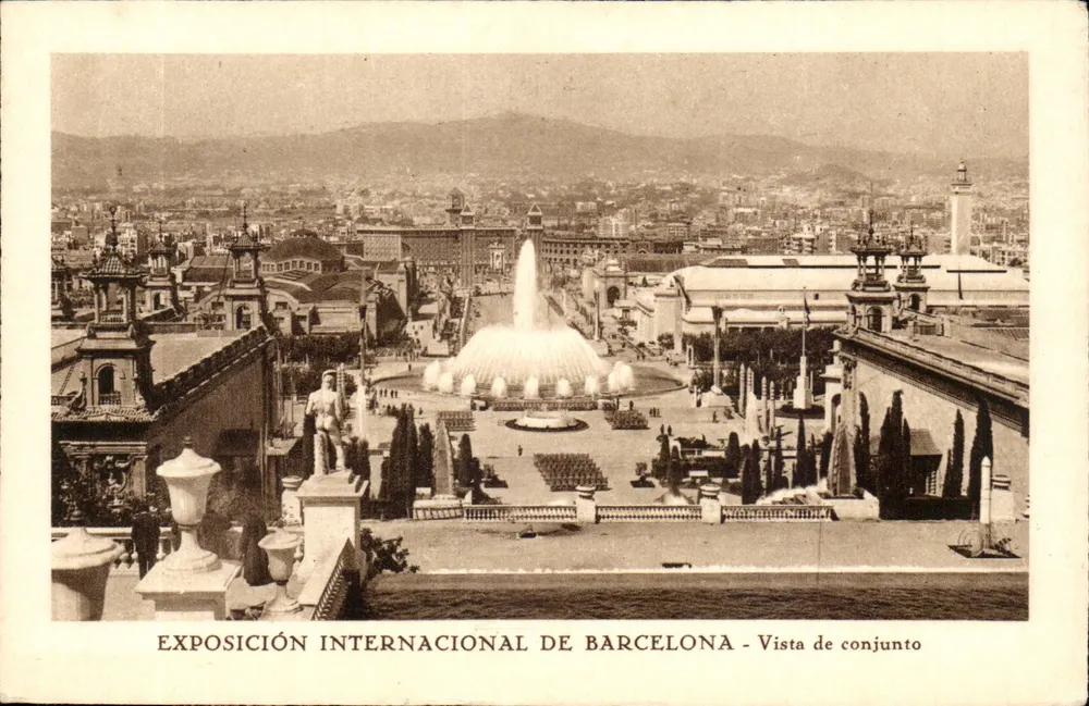 Internationale Ausstellung von Barcelona — Allgemeiner Blick — Patronato Nacional del Turismo - Vorderseite