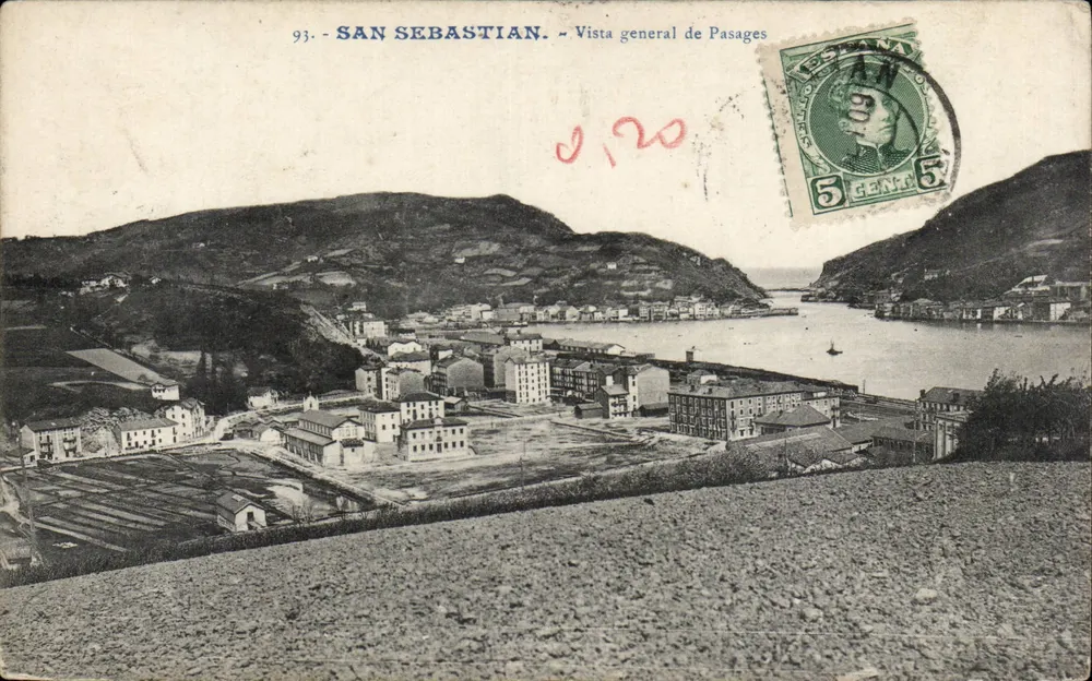 San Sebastián — Allgemeiner Blick auf Pasages — Édition G. G. Galarra - Vorderseite