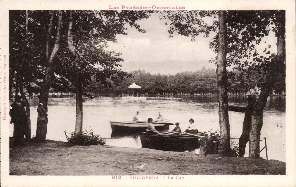 Puigcerdà — O Lago — As Pirineus-Orientais — Fototipia Lahouche Frères, Toulouse, n°813 - Frente