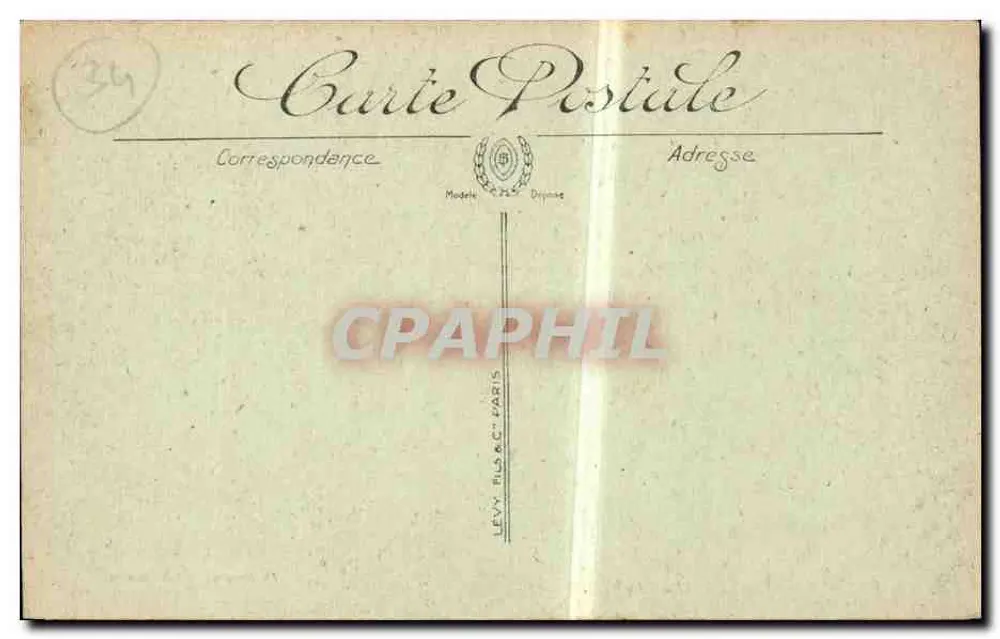 Palavas-les-Flots — O Canal — LL. — Edição das Novas Galerias SELECTA - Verso