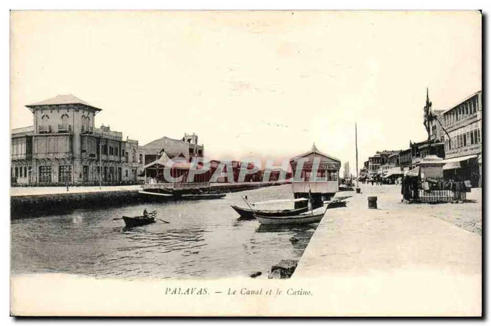 Palavas — Der Kanal und das Casino - Vorderseite