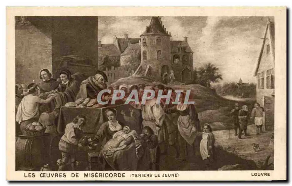 Die Werke der Barmherzigkeit — Teniers der Jüngere — Louvre - Vorderseite
