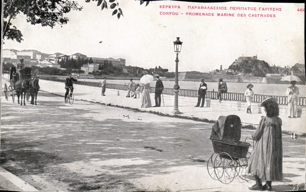 Corfou — Promenade marine des Castrades — éditeur 'Corfou' n°464 - Vorderseite