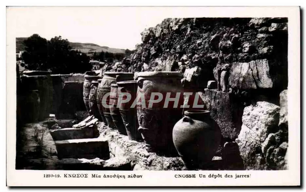 Knossos — Um depósito de jarros — Editor: Φραγκιαδάκη (Hraklésion, Creta) - Frente