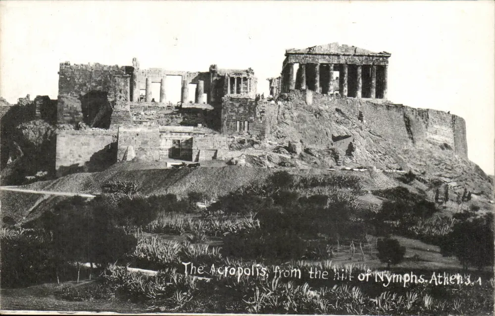 Akropolis von Athen — Ansicht vom Berg der Nymphen — Athen 3.1 - Vorderseite