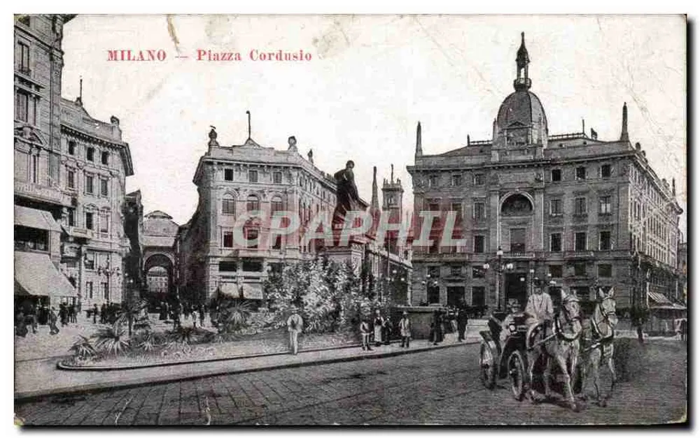 Mailand — Piazza Cordusio — Graphil - Vorderseite