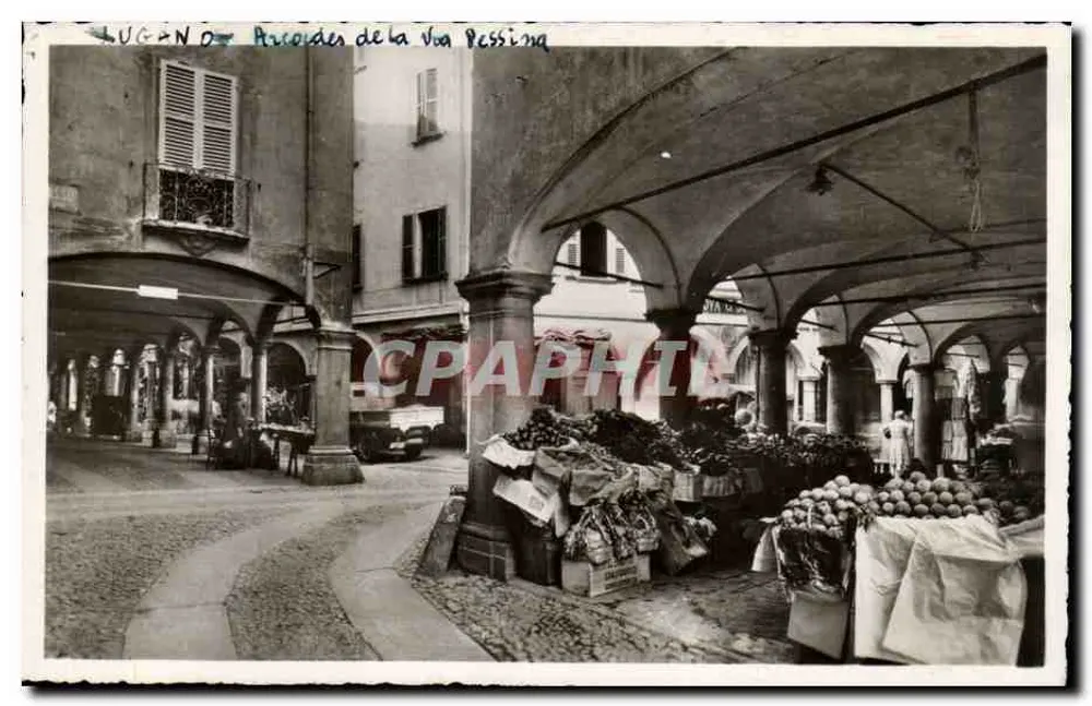 Lugano — Portici di Via Pessina — Reproduktion verboten - Vorderseite