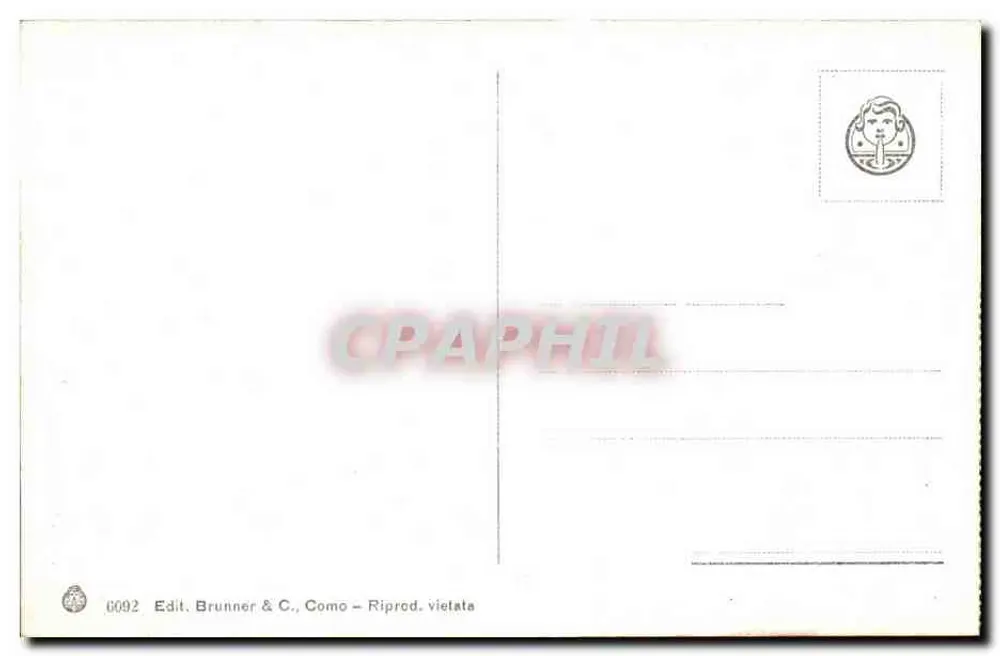 Rom - Kirche S. Agnese — Verlag Brunner & C., Como, Nr. 6692 - Rückseite