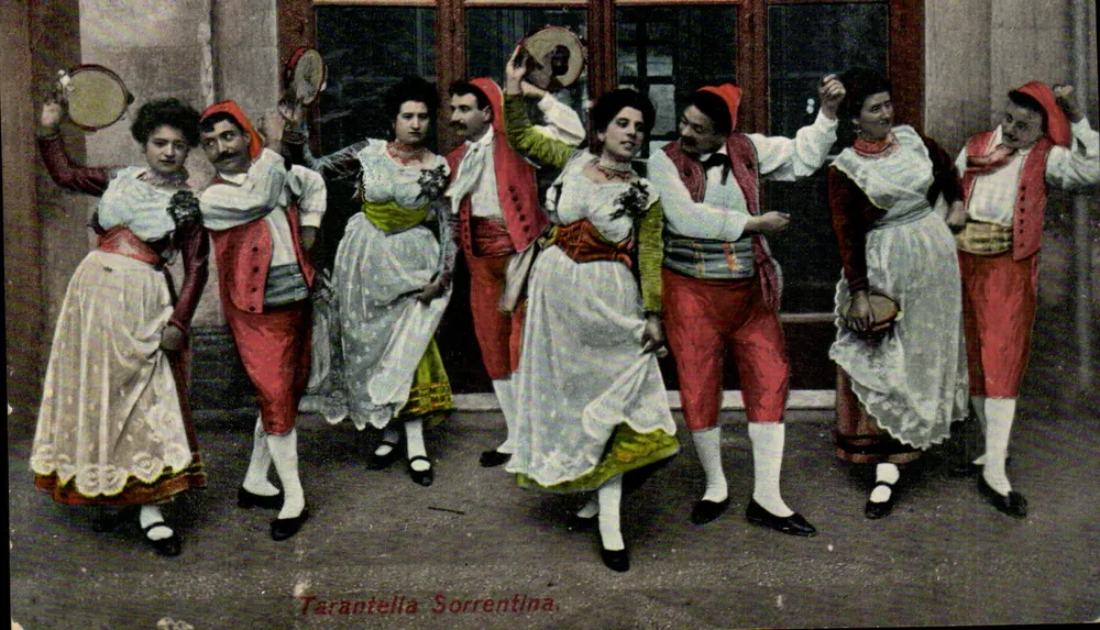 Sorrentinische Tarantella — Volksmusik — Verlag C. Coluni, Neapel - Vorderseite