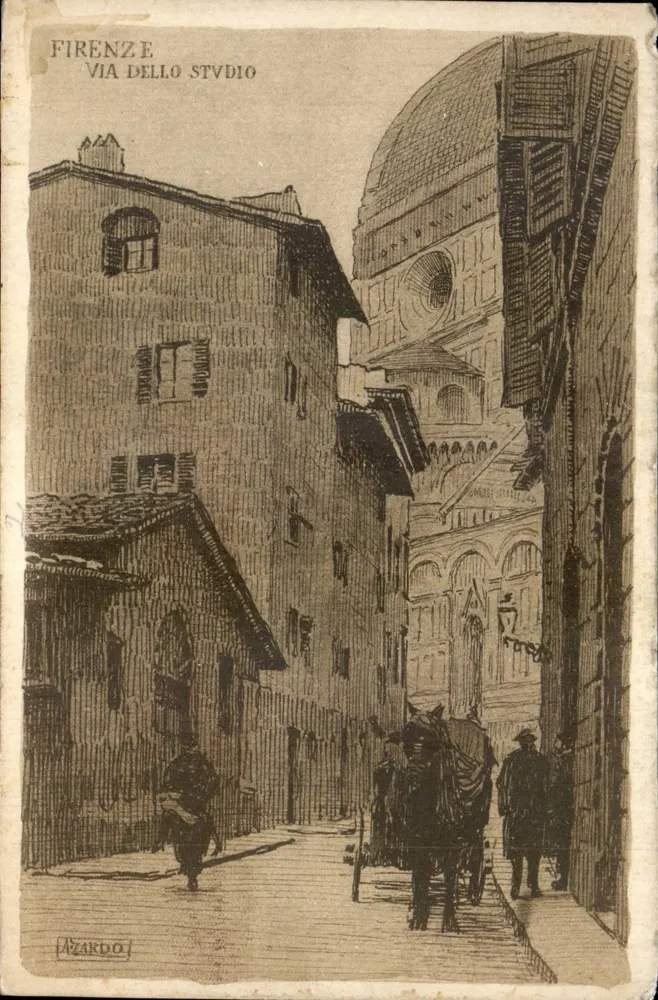 Florenz — Via dello Studio — Azardo - Vorderseite
