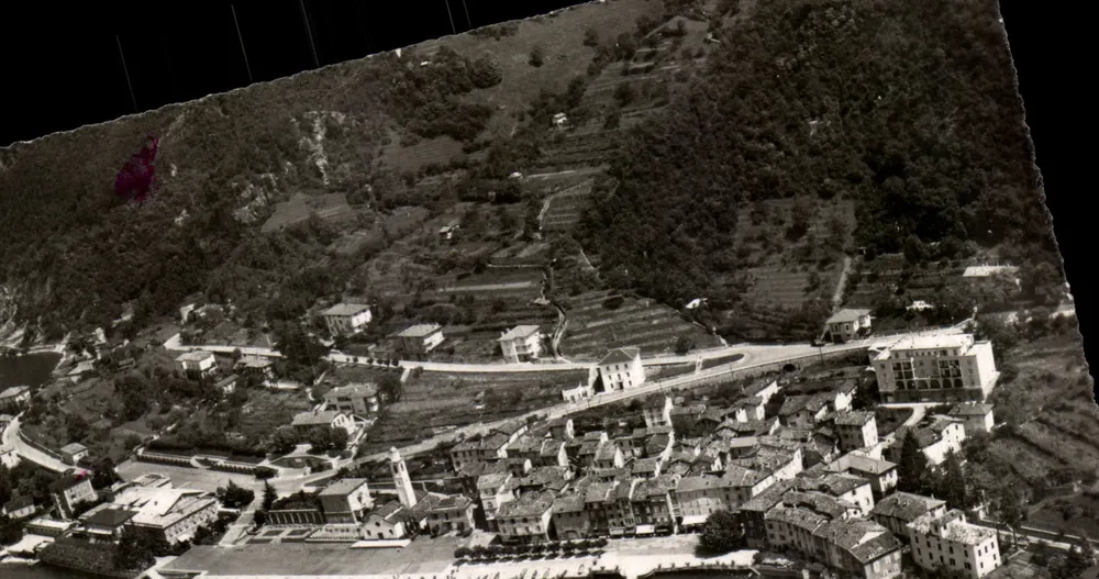 Campione d'Italia — Luftbild — Swissair Photo AG, Zürich - Vorderseite