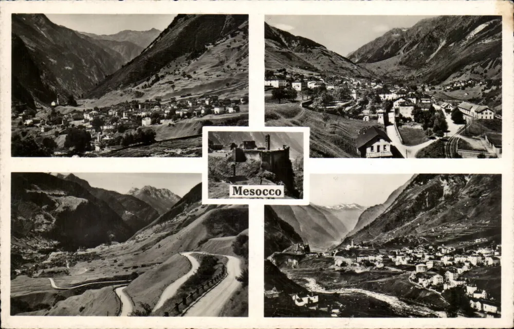 Mesocco — vista panorâmica — editor Mayr, n° 2904 - Frente
