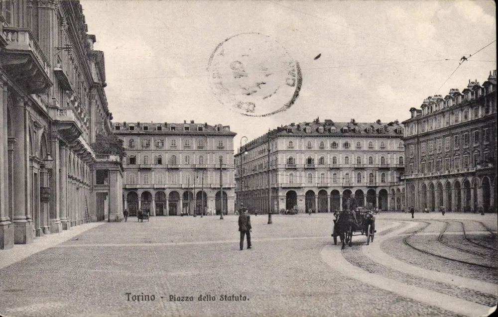 Turin - Piazza dello Statuto — Verlag Brunner & C., Como, Zürich, Nr. 4758 - Vorderseite