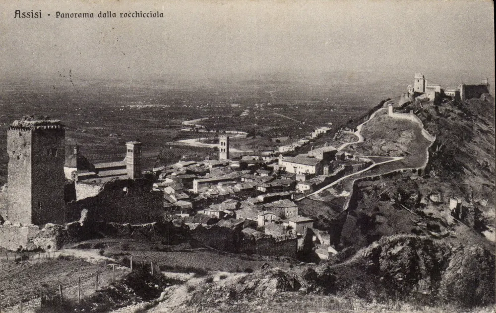 Assisi - Panorama dalla rocchicciola — Verlag Rossi, n° 92-3 - Vorderseite