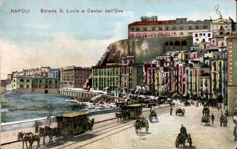 Napel - Straße S. Lucia und Castel dell'Ovo — Verlag Stab Deutsche Erfindungen, Nr. 239 - Vorderseite