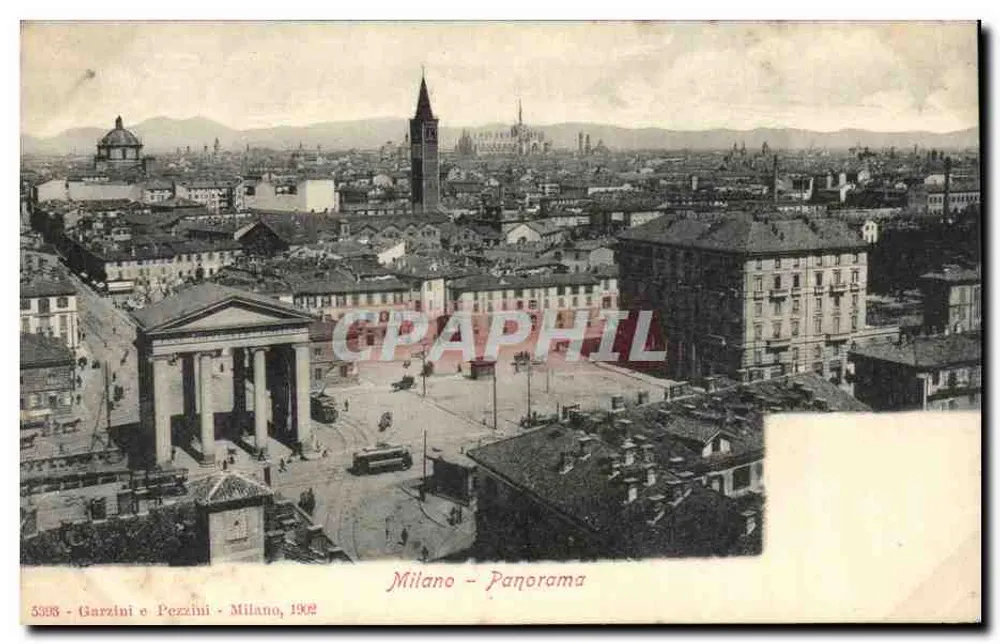 Mailand — Panorama — Garzini e Pezzini, 1962 - Vorderseite